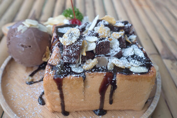 Honey Santos. The deliciousness of sweet ice cream combined with the flavor of chocolate and Cherry