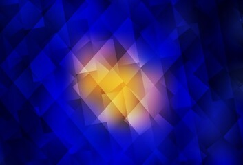 Fototapeta premium Dark Blue, Red vector background in polygonal style.