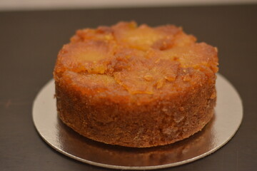 Homemade pineapple cake, delicious sweet, bakery