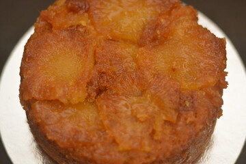 Homemade pineapple cake, delicious sweet, bakery