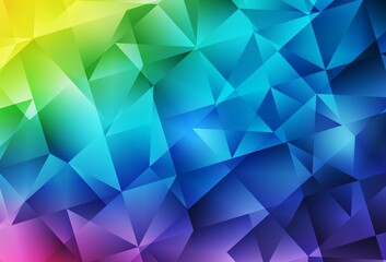 Light Multicolor vector abstract mosaic background.