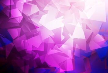Fototapeta premium Light Pink vector low poly layout.