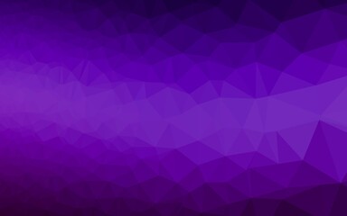 Obraz premium Dark Purple vector triangle mosaic cover.