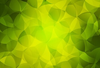 Light Green, Yellow vector gradient triangles texture.