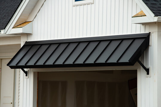 Black Awning Door