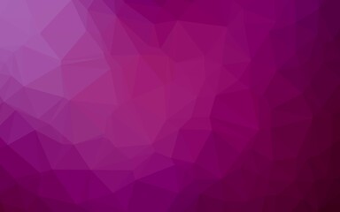 Dark Purple vector polygon abstract background.
