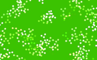 Light Green vector background with forms of artificial intelligence.