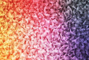 Light Pink, Yellow vector gradient triangles template.