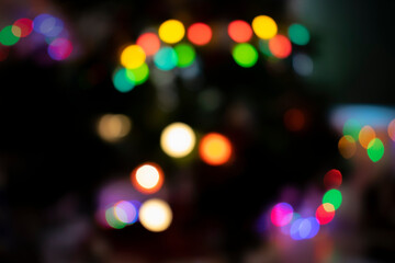 christmas tree lights bokeh