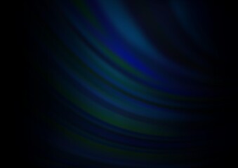 Dark BLUE vector background with liquid shapes.