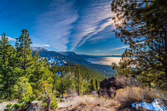 Image of Lake Tahoe. Landscape.