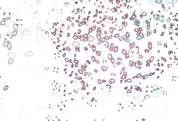 Light Pink vector cover with spots.