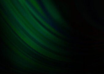 Fototapeta premium Dark Green vector pattern with lava shapes.