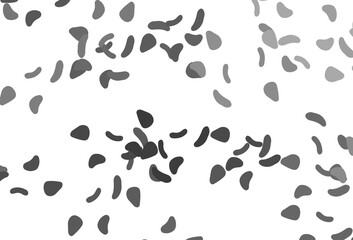 Light Silver, Gray vector pattern with chaotic shapes.