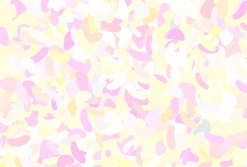 Light Pink, Yellow vector template with memphis shapes.