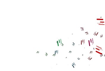 Light Multicolor, Rainbow vector texture with colorful lines.