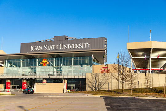 Jack Trice Stadium On The Campus Of Iowa State University