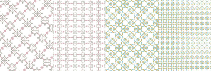 背景、壁紙、パッケージなど、いろいろ使えるおしゃれなシームレス　ベクターデータ