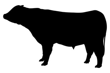 牛のシルエット