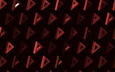 Dark Red vector layout with lines, triangles.