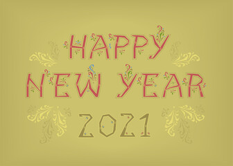 Folk Happy new Year 2021