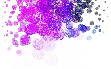 Light Purple vector natural artwork with roses.