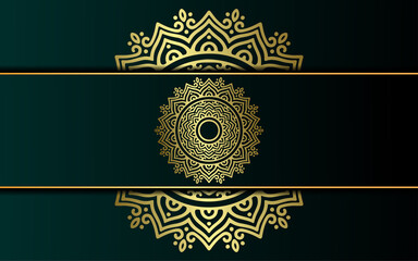 Luxury ornamental mandala background with arabic islamic east pattern style premium vector