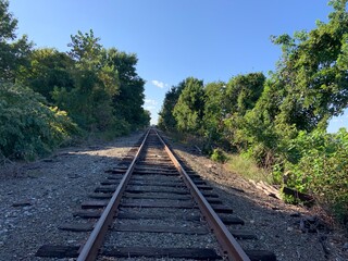 Fototapeta premium railway in the countryside