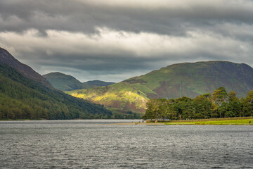 Buttermere lake in Lake District. Cumbria. England