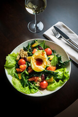 salad with avocado and quinoa