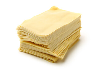 Bean curd skin on white background. 