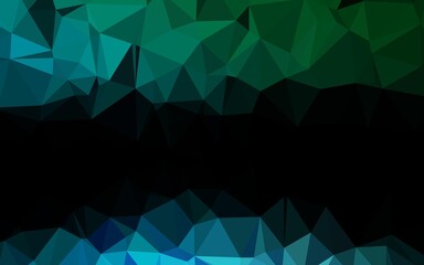 Light Blue, Green vector abstract polygonal cover.