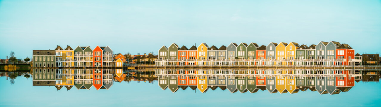 The colorful houses of Houten Netherlands