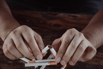 cigarette in hand
