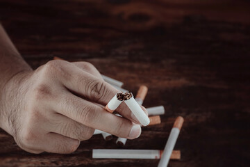 cigarette in hand