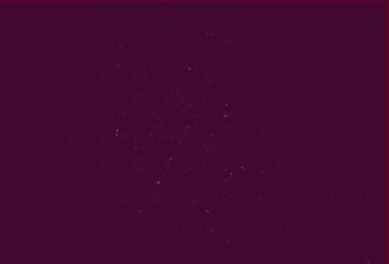 Light pink vector pattern with spheres.