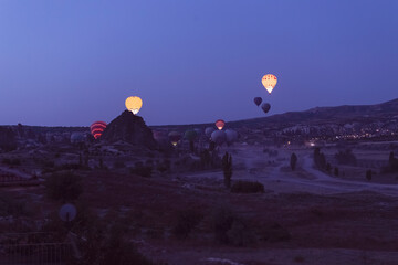 Fototapeta na wymiar Cappadocia hot air balloon tour.