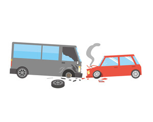 正面衝突の交通事故