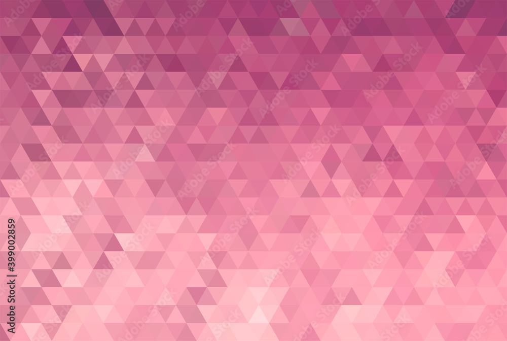 Poster Vector Abstract rose triangle pattern background. No transparent, no gradient