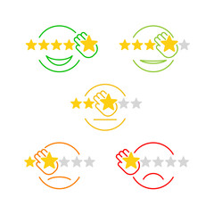 Feedback icons set