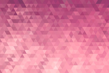 Vector Abstract rose triangle pattern background. No transparent, no gradient