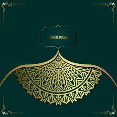 Luxury ornamental mandala background with arabic islamic east pattern style premium vector