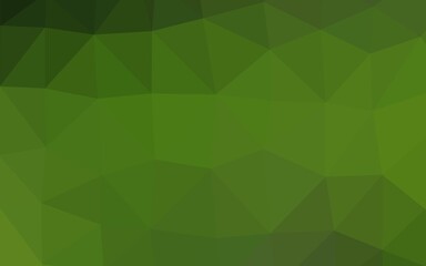 Obraz premium Light Green vector low poly texture.