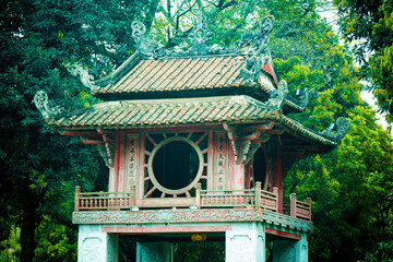 The Temple of Literature, Landmark in Hanoi, Vietnam