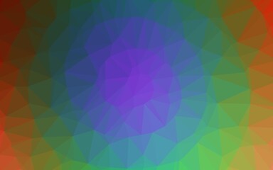 Obraz premium Dark Multicolor, Rainbow vector abstract mosaic backdrop.