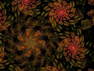 Imaginatory fractal background Image