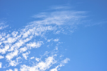 Blue sky white clouds for background