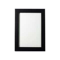 Realistic empty black frame mockup