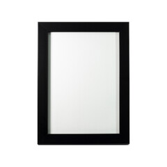 Realistic empty black frame mockup