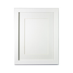 Realistic empty white frame mockup